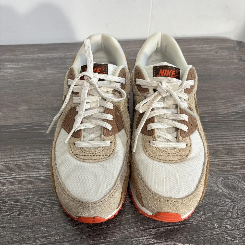 Nike Air Max 90 Shoes Womens Size 7.5 Brown Mesh Sneaker Low Top DX9502-100